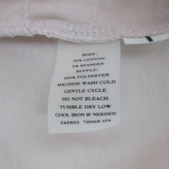 Ann Taylor Top Womens Size Medium Almond Color Cap Sleeve Tiered Ruffle Front - Picture 4 of 4